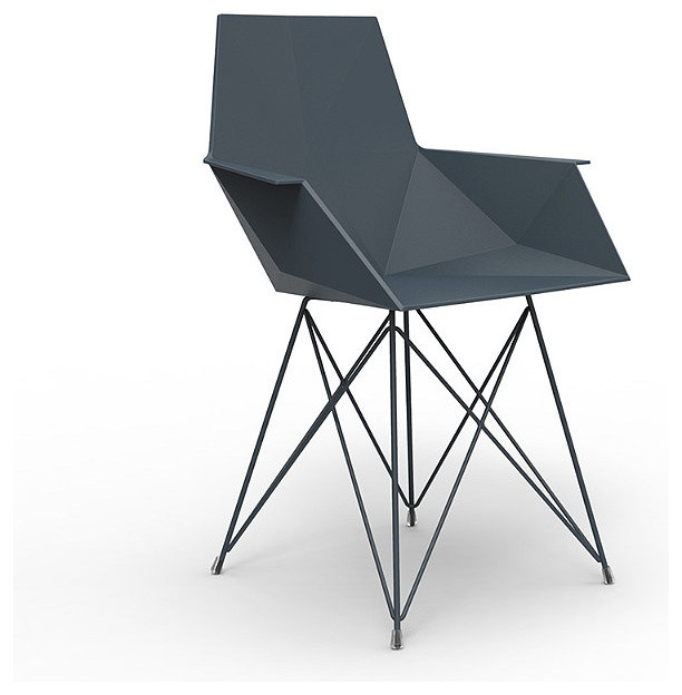 Vondom Faz Arm Chair with Stainless Steel Base