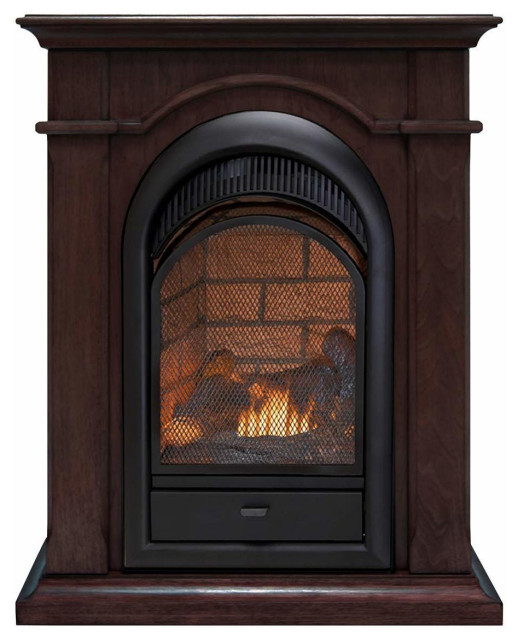 Duluth Dual Fuel Ventless Gas Fireplace 15,000 BTU, TStat
