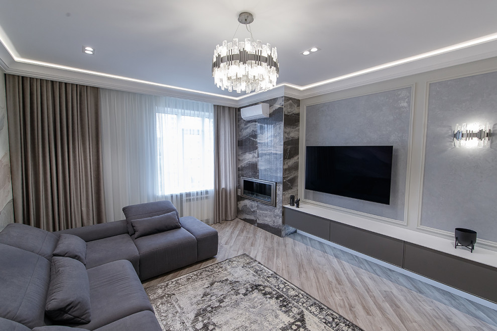 Реализация гостиной в стиле "Современная классика"