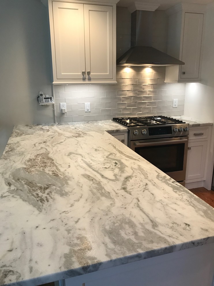Inspiration for a transitional kitchen remodel in Boston