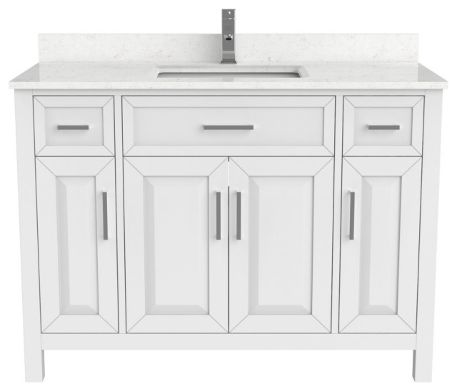 Terrence 48 Vanity With Power Bar And, Bathroom Vanity Drawer Organizers