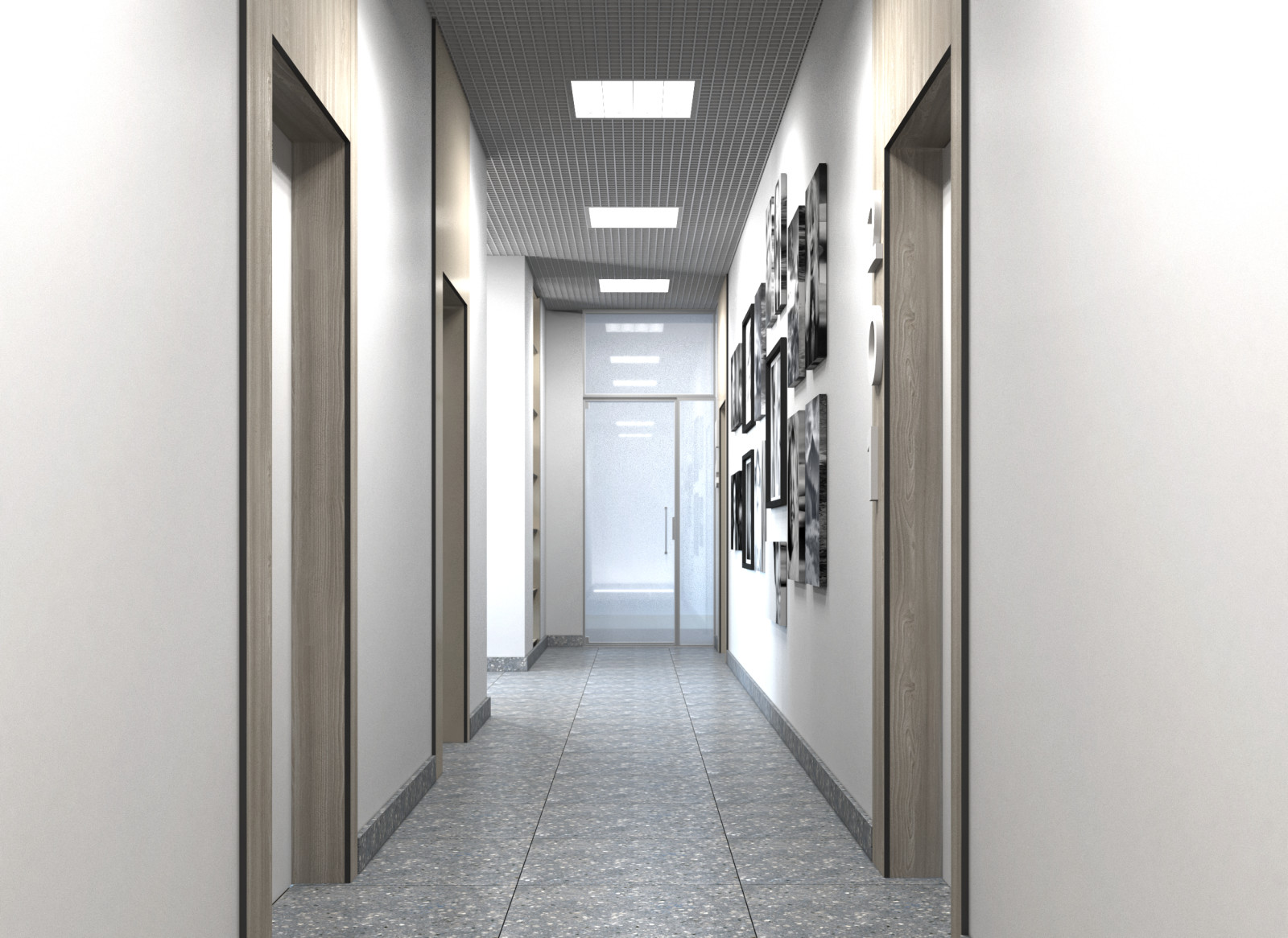 Визуализация холла медицинского центра