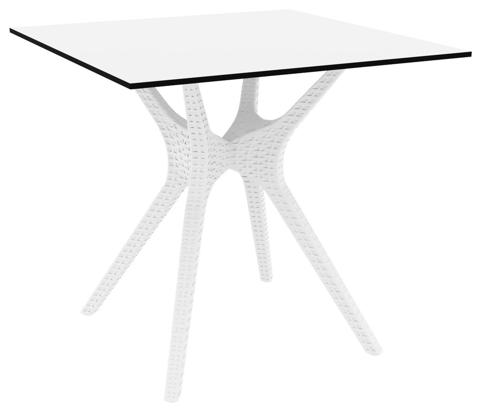 Ibiza Square Table 31", White
