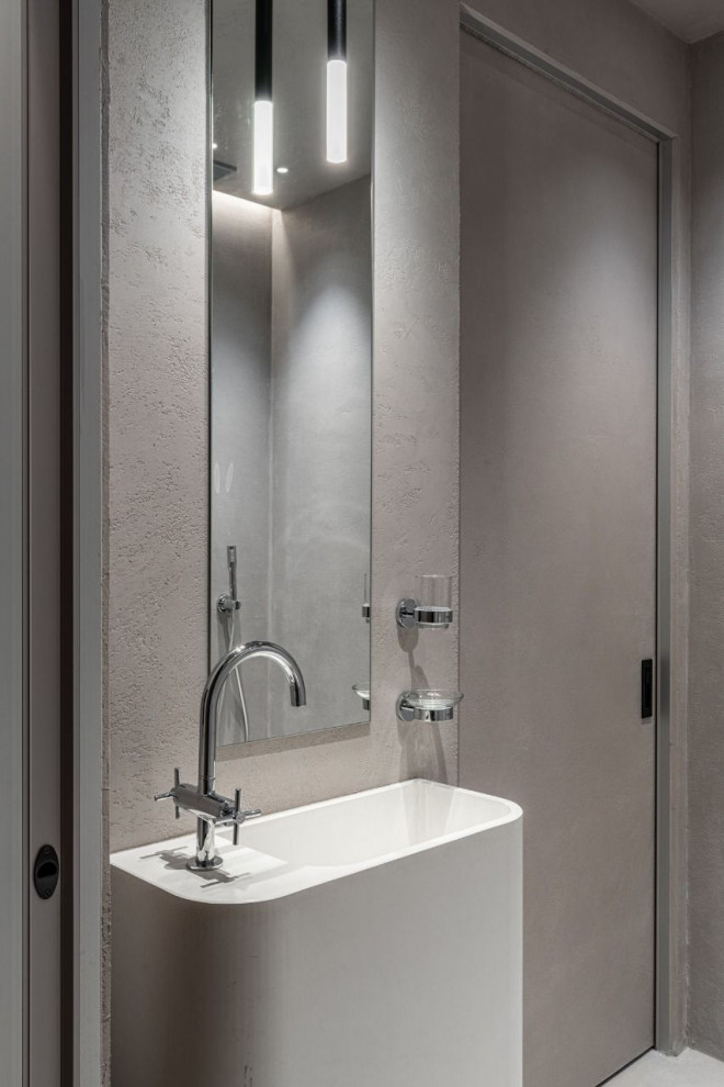 Дизайн проект квартиры под Арт-бетон / Микроцемент