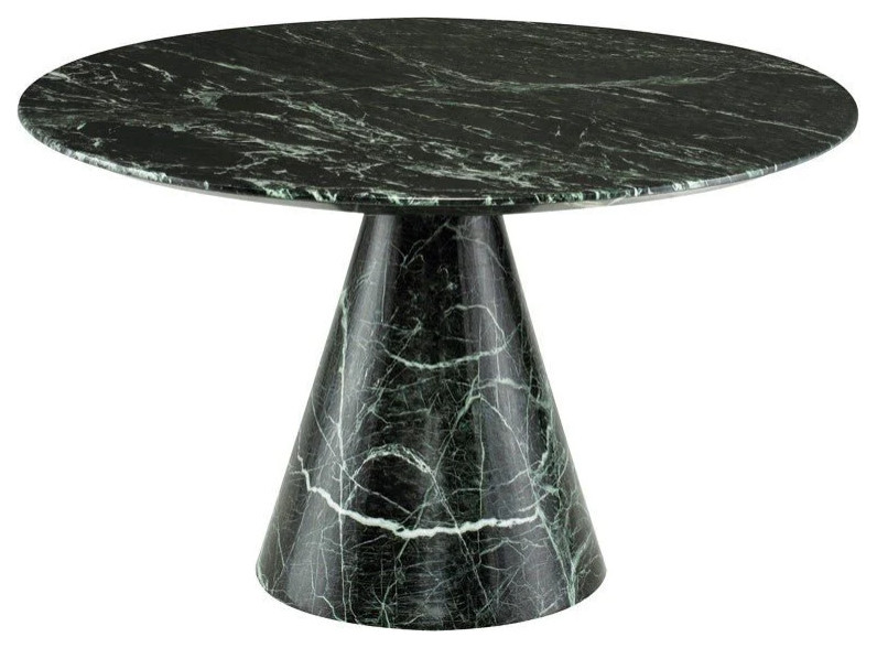 Amina Green Marble Coffee Table Contemporary Coffee Tables by