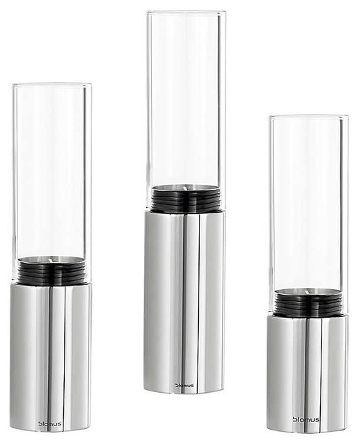 FARO stainless steel tea light holders from BLOMUS.Set of 3 or individual.