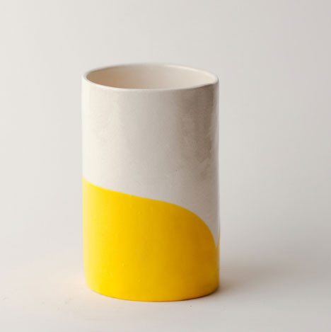 Dip Cup - White/Yellow