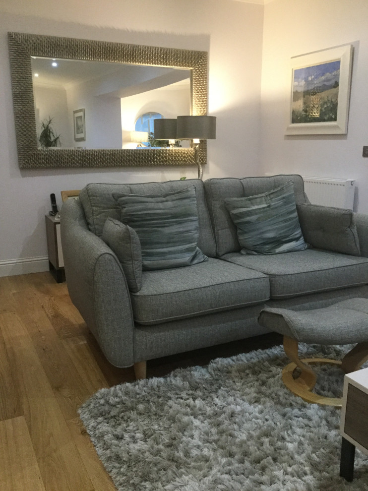 Design ideas for a modern living room in Glasgow.