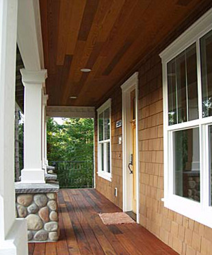 Design ideas for a traditional verandah in Seattle.
