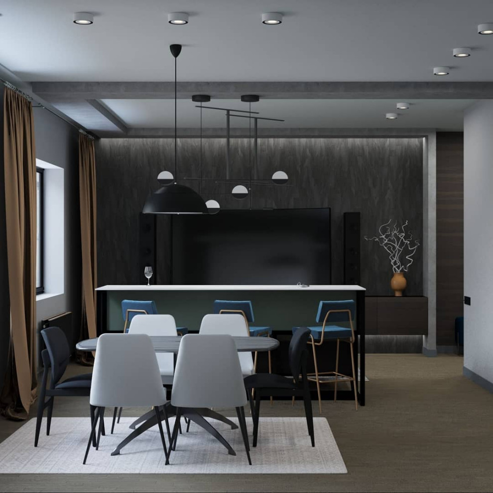 кухня гостиная