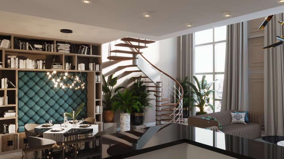 Квартира 70 кв.м. Кухня и гостиная