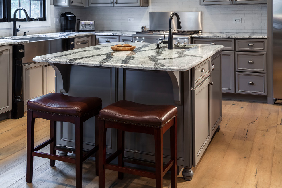 Inspiration for a rustic kitchen remodel in Baltimore