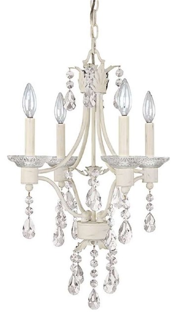 Capital Four Light Shabby Chic Up Mini Chandelier Traditional