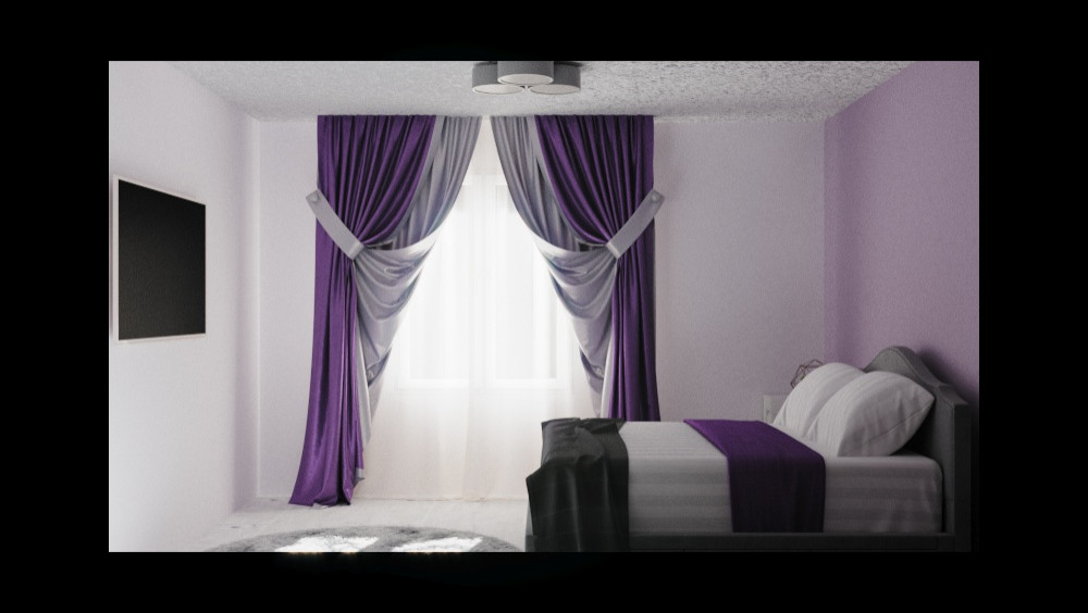 Яркая спальня