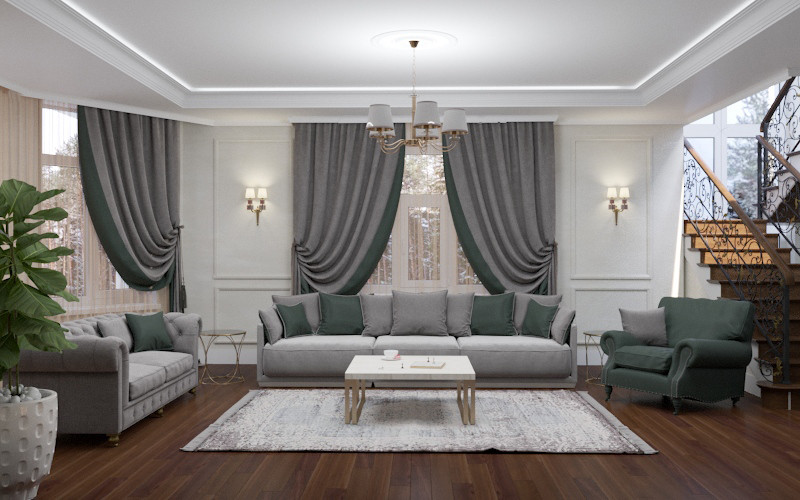 Классика. Проект в пос."Снегири" в г.Томск 2019 г.