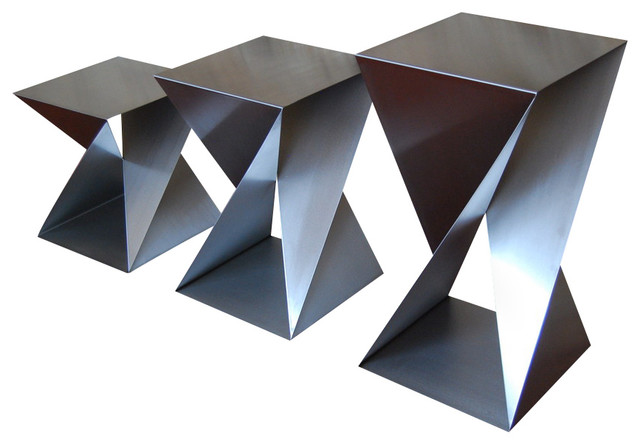 Twist Table Base, Dining Height - Contemporary - Table Tops And Bases -  Other - by Custom Metal Home | Houzz