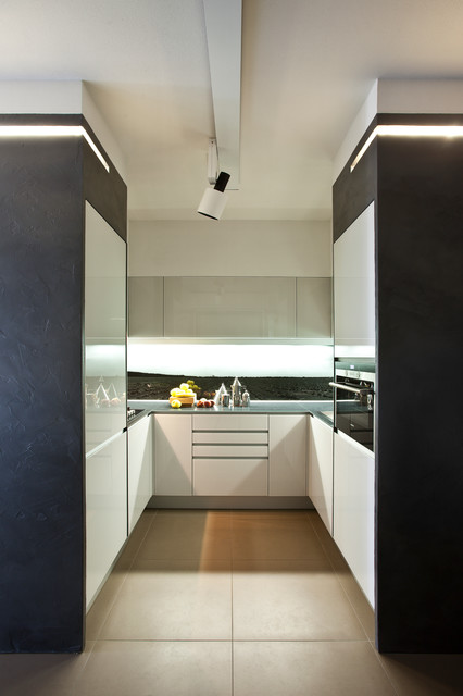 White contemporary-kitchen