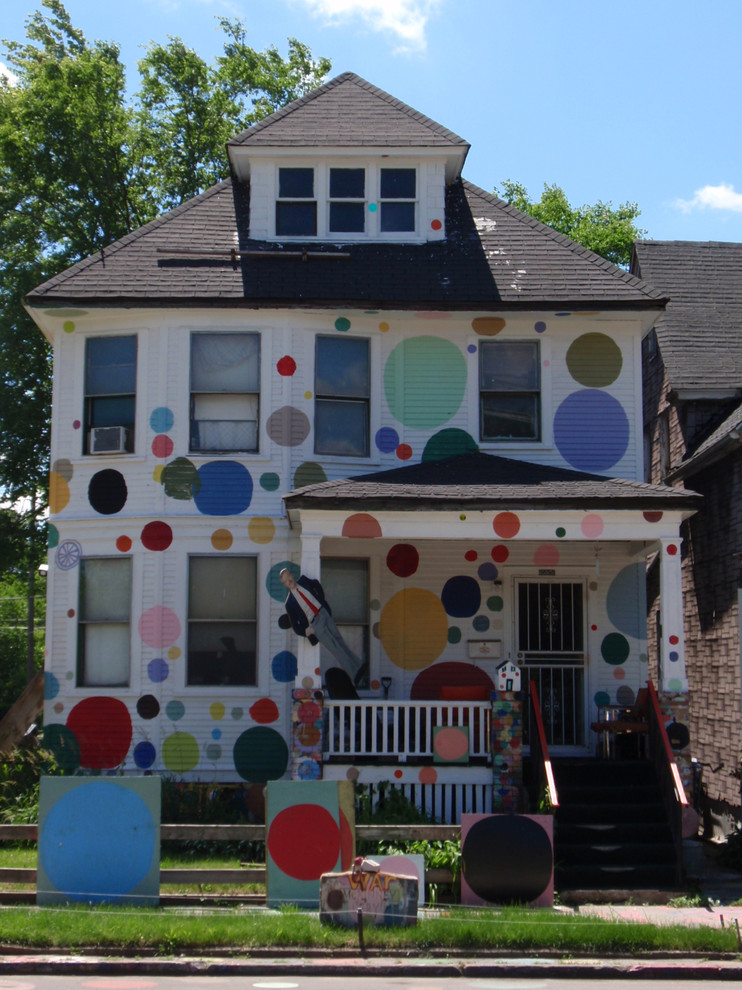 Inspiration for an eclectic exterior in Detroit.