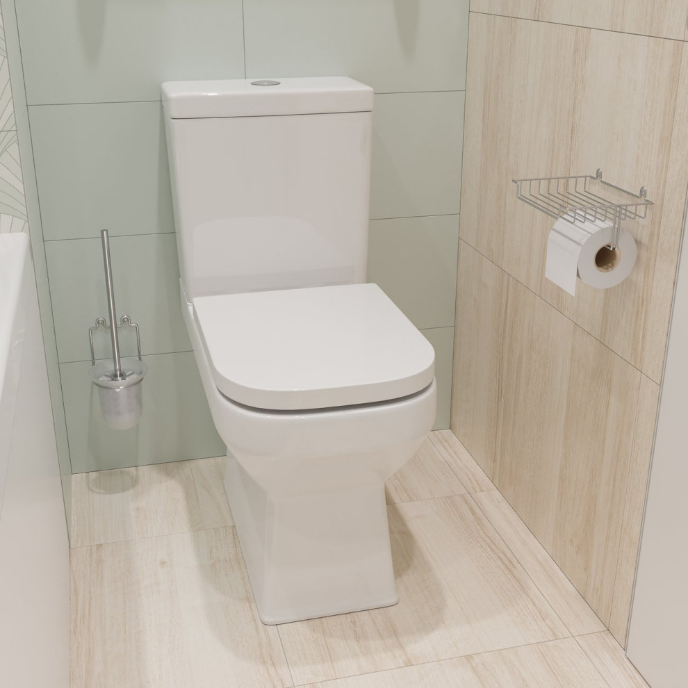 Светлая ванная комната (2,94 кв. м) в современном стиле ; Открывает новую вкладк