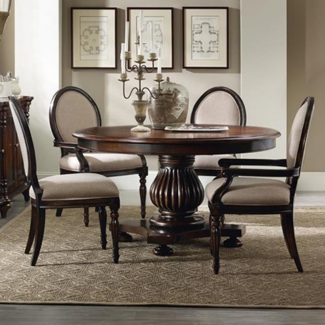 Hooker Furniture Eastridge 54 in. Round Dining Table - Cherry Brown - 5177-75206