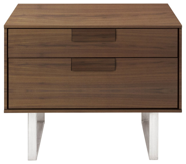 Blu Dot Series 11 Nightstand Modern Nightstands And Bedside Blu Dot Series 11 Nightstand Walnut