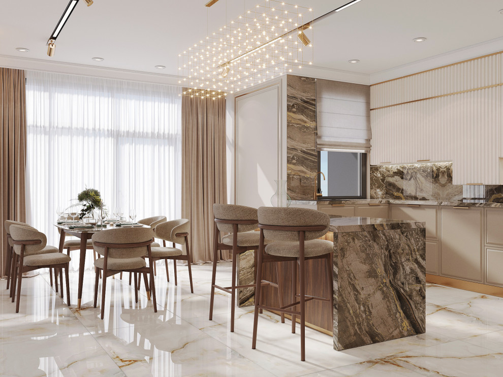 Кухня Барнхаус ЖК 115м2