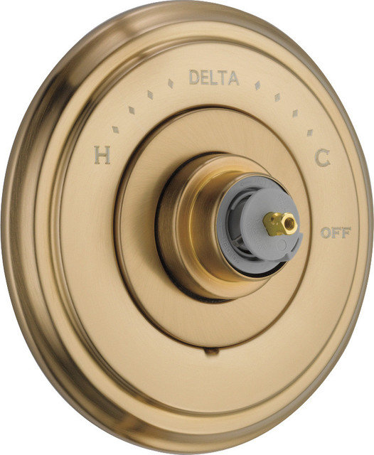 Delta Multichoice 14 Series Valve Trim Less Handle Transitional Delta Multichoice 14 Series Valve Trim Less Handle Champagne Bronze