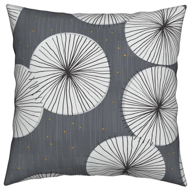 grey and white decorative pillows