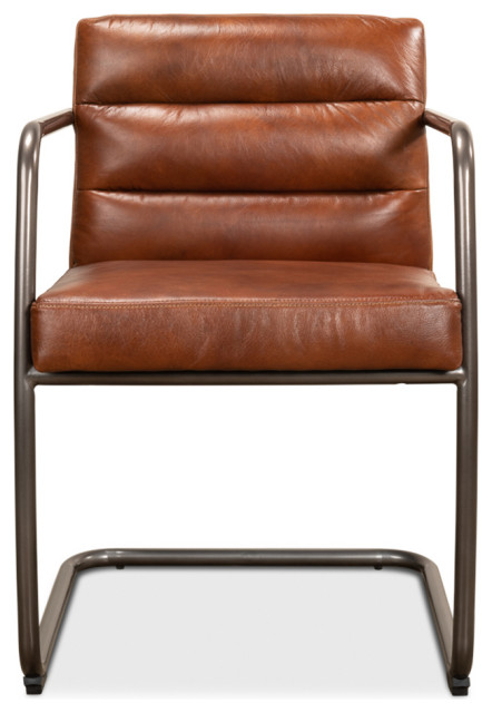 Industrial Leather Armchair - Industrial - Armchairs And Accent Chairs ...