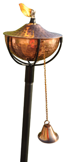 Maui Grande Garden Torch Hammered Copper Set Of Two Transitional Maui Grande Garden Torch Hammered Copper Set Of Two