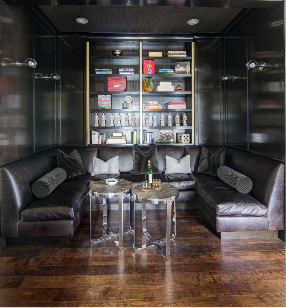 Trendy living room photo in Los Angeles