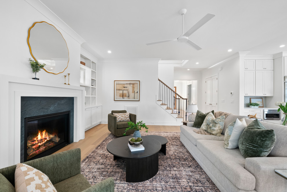 Bedford Residence - Transitional - Living Room - Raleigh - by DJF ...