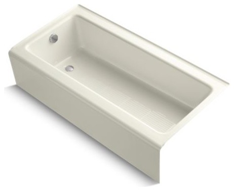 Kohler Bellwether 60" X 30" Alcove Bath w/ Left-Hand Drain, Biscuit