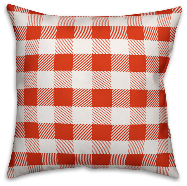 red buffalo plaid pillows
