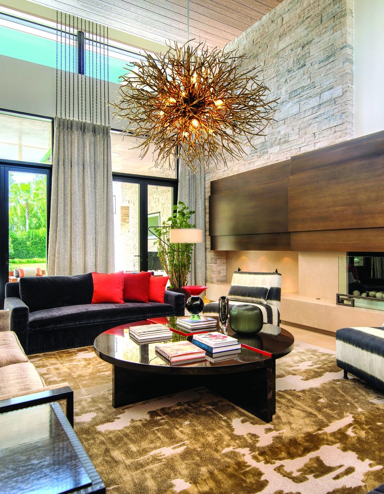 Eclectic living room in Los Angeles.