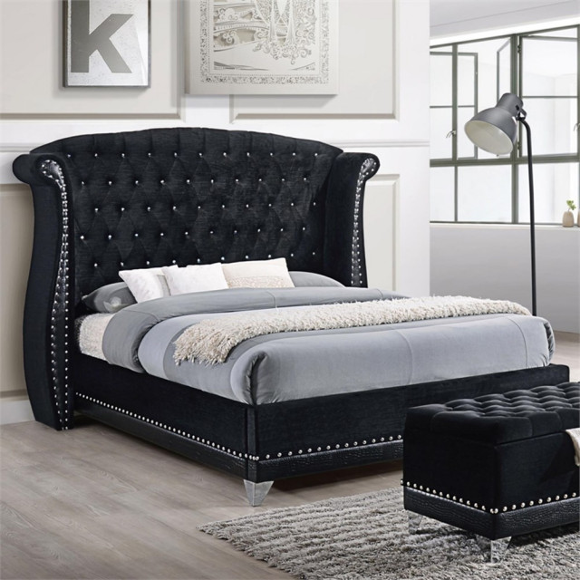 Beckett - Queen Upholstered Bed - Black