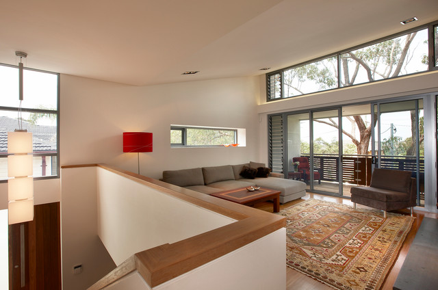 Jones House contemporary-living-room
