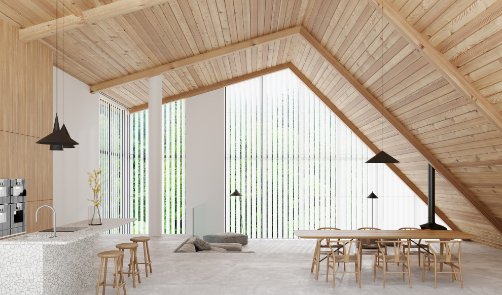 Дом с нестандартными окнами