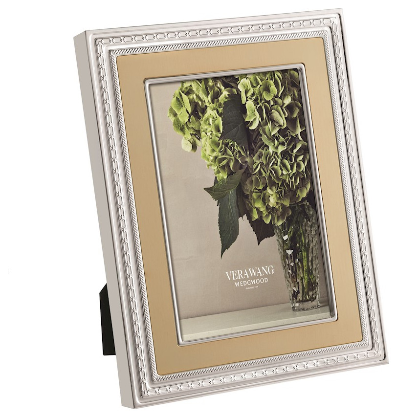 Vera Wang Wedgwood With Love Gold 8x10 Frame Traditional Picture
