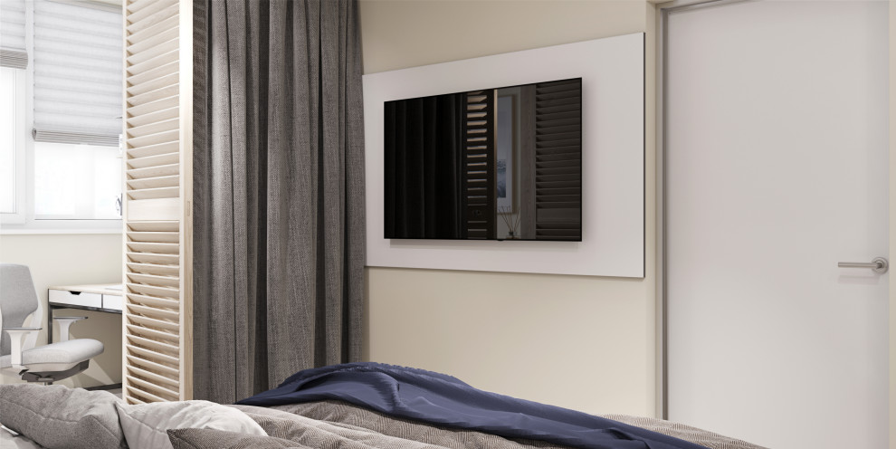 Современные апартаменты в природных тонах