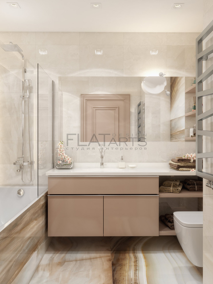 Дизайн 3-ной квартиры 90 кв.м. в стиле эклектика