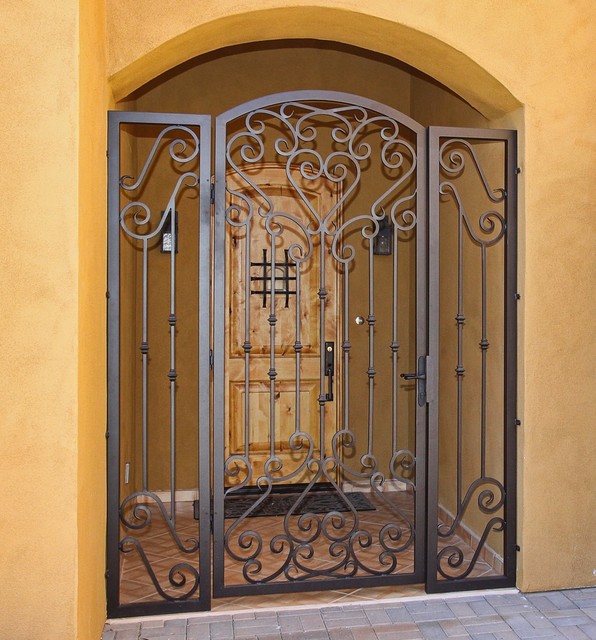 Custom Scroll Iron Gate by First Impression Security Doors ...
