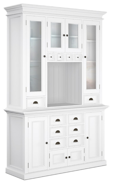 Halifax Kitchen Hutch Unit Traditional China Cabinets And