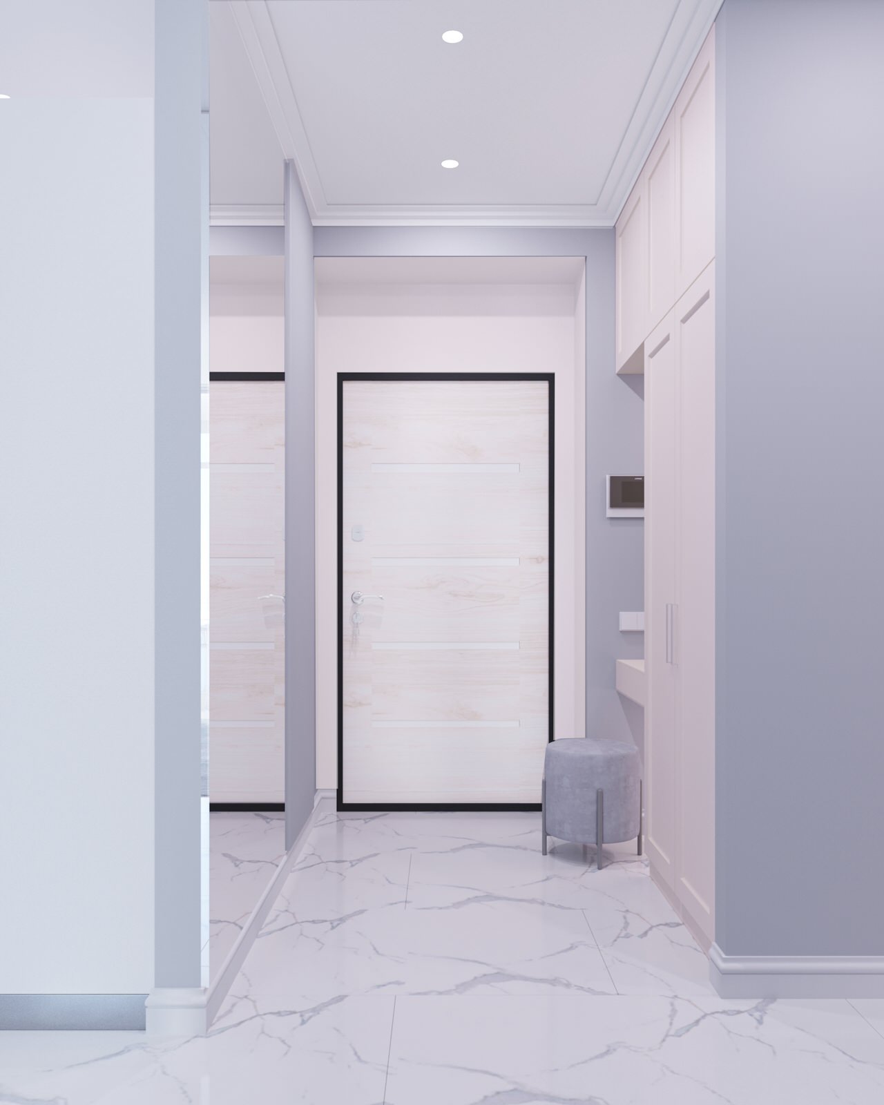 Дизайн-проект 4-х комнатной квартиры 92 м2  ЖК Новые Горизонты