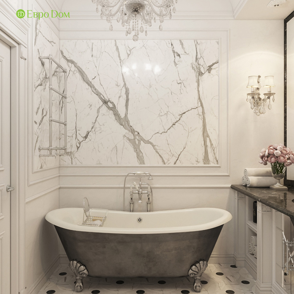 Дизайн трехкомнатной квартиры 120 кв. м в классическом стиле. Фото проекта