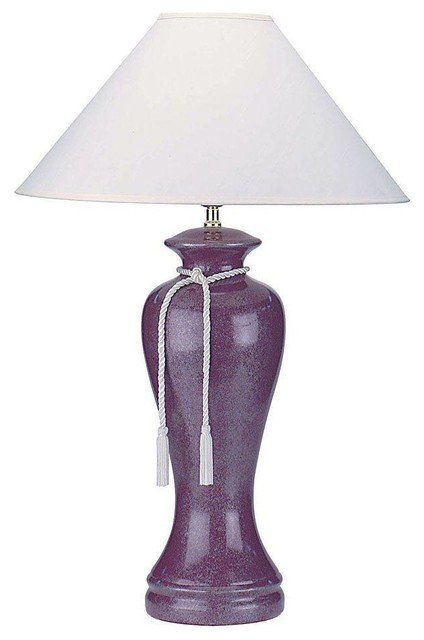 burgundy ceramic table lamps