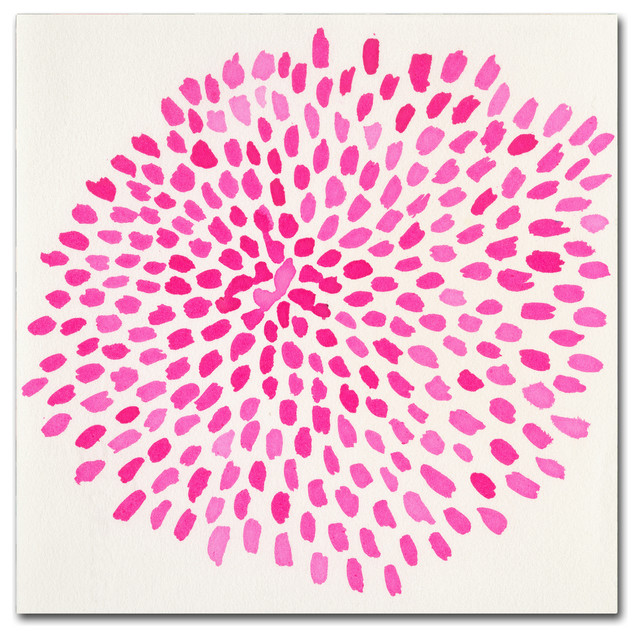 Fernanda Franco 'Pink Burst' Canvas Art, 14" x 14"