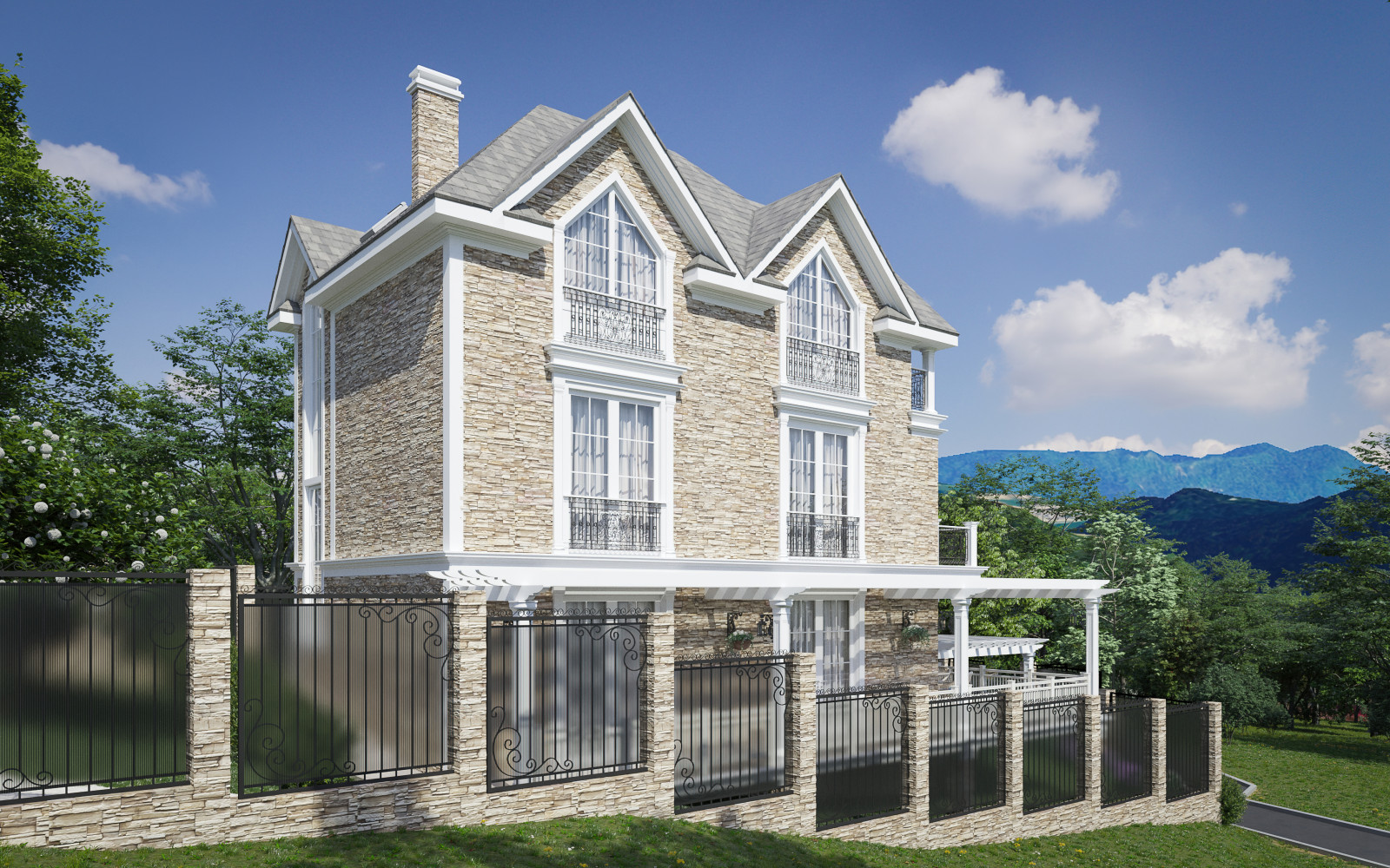 Каркасный домик