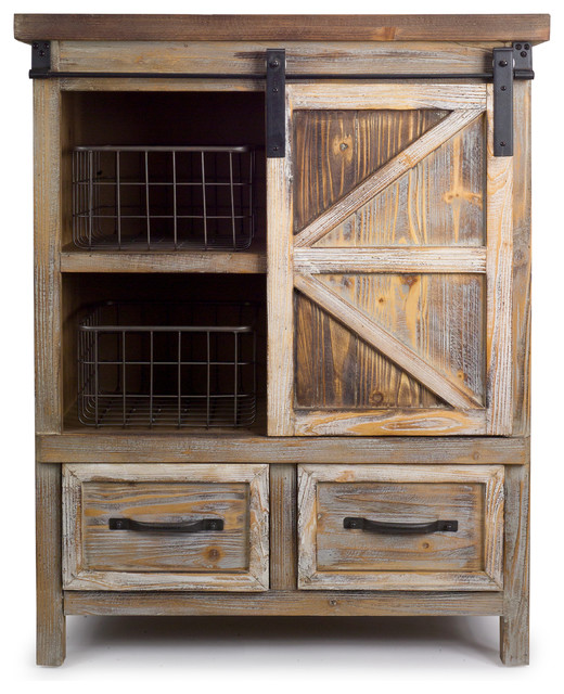 Cabinet With Baskets 31.5"x39.5"H Wood