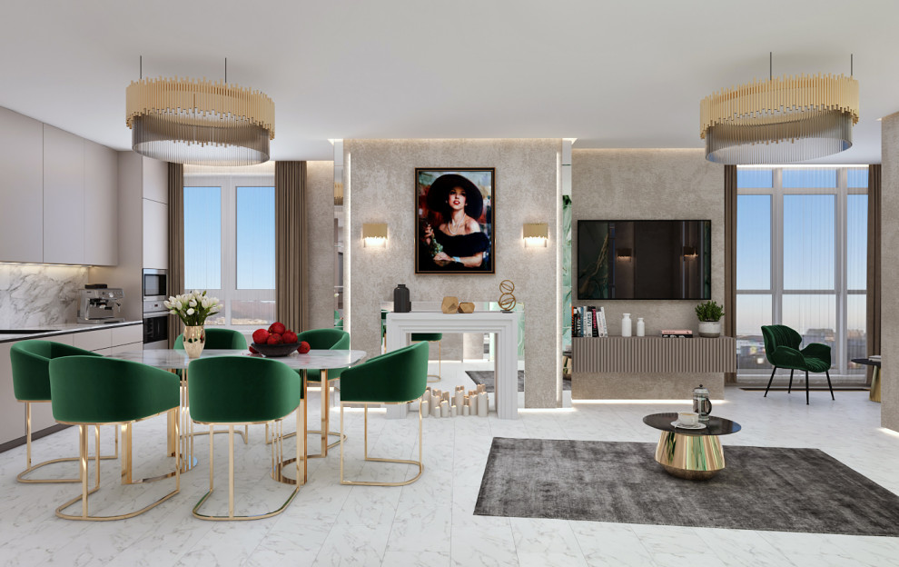 Квартира с элементами АРт-Деко 2вариант